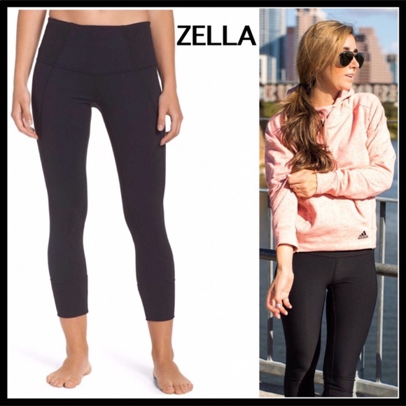 ZELLA BLACK HIGH WAIST MIDI SCULPTING LEGGINGS A3C - Picture 7 of 7